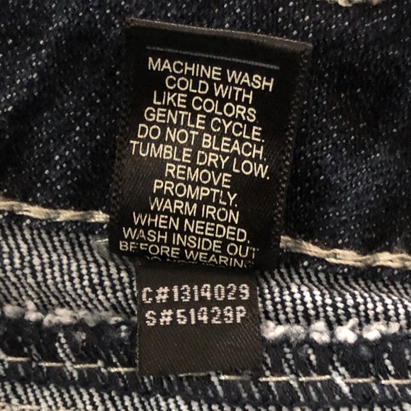 Cato Woman Crop Capri Embellished Rhinestone Cross 5 Pocket sz 18W Blue Whiskers - Picture 8 of 13